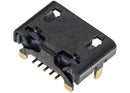 Reparación de puerto de carga con soldadura requerida de 05 pines y conector Micro B en Guatemala.