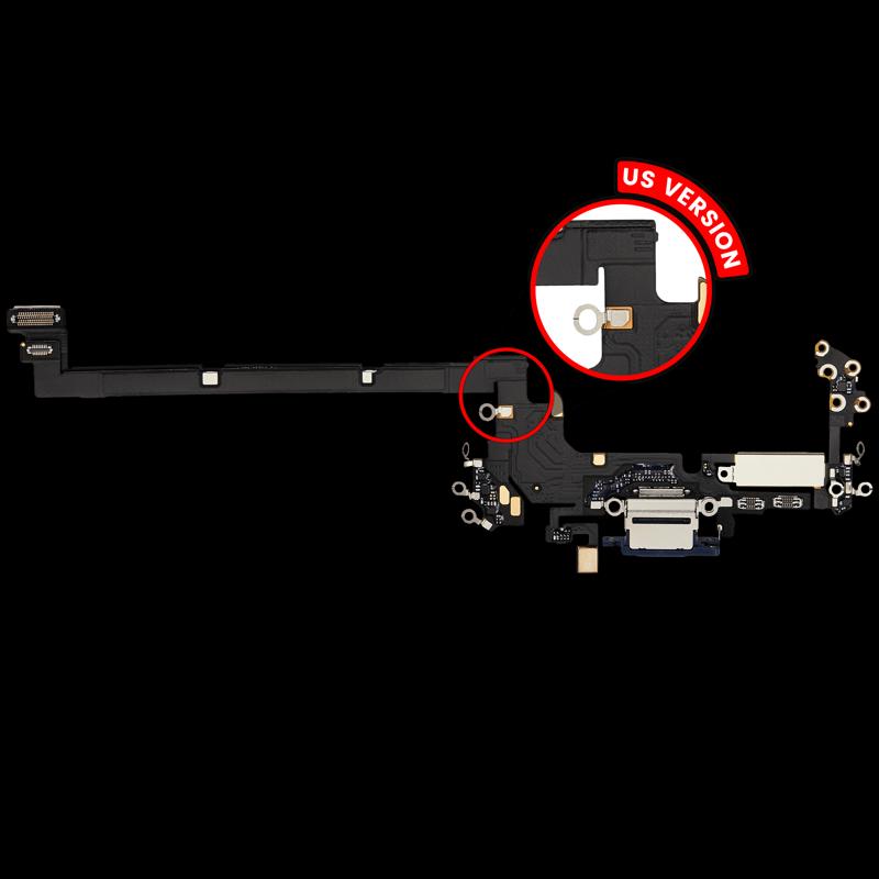 Reparación de puerto de carga con cable flex para iPhone 17 Pro en Guatemala.