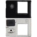 Repuesto blanco de flash light y power flex bracket con micrófono para iPhone 16e, pieza de reparación.