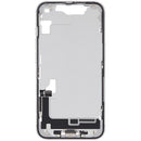 Mid-frame housing blanco OEM para iPhone 16e/17e (EU/Global) con puerto de carga y cable flex, Grado C.