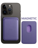 Encuentra en Guatemala el porta tarjetas magnético de cuero LILAC ideal para tu cartera en SlowBack, mayorista de accesorios de cuero.