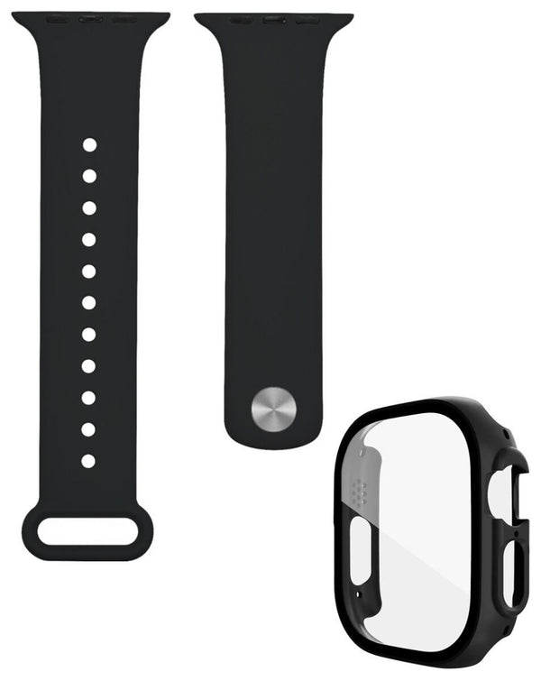 Compra la banda de silicona soft e bumper case para iWatch 40mm en Guatemala, incluye vidrio templado.