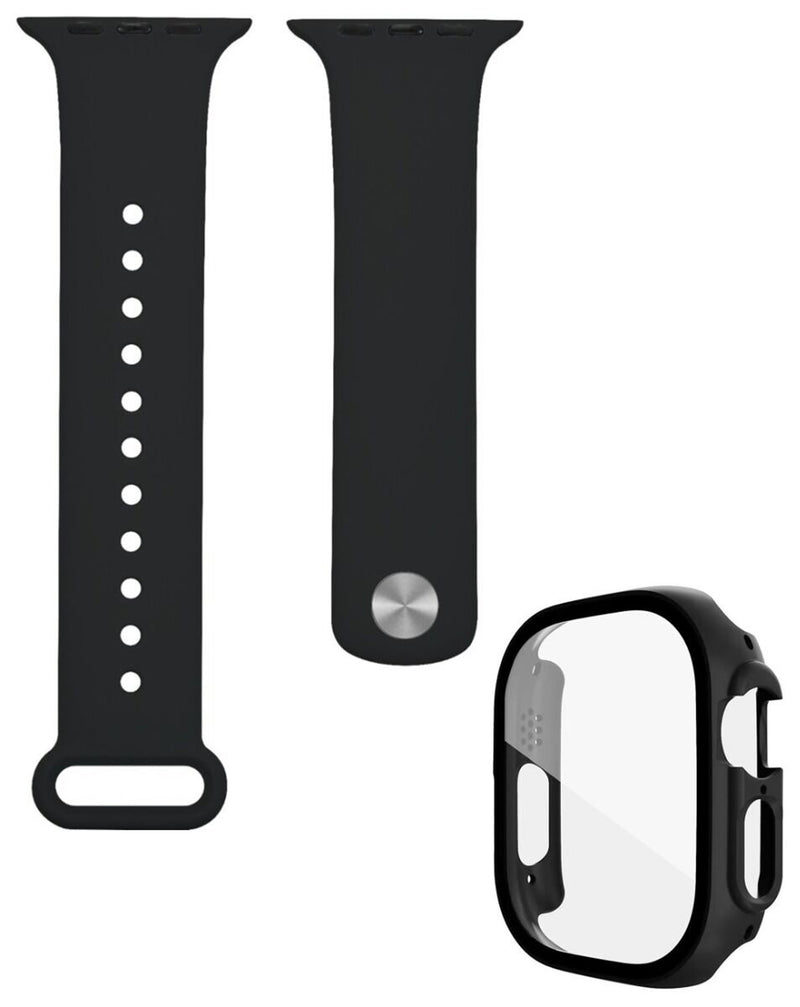 Compra la banda de silicona soft e bumper case para iWatch 40mm en Guatemala, incluye vidrio templado.