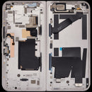 Pantalla OLED interna refurbished para Google Pixel 9 Pro Fold Porcelain con marco, lista para instalación.