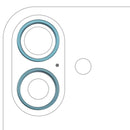 Anillo de bisel para cámara trasera iPhone 16 / 16 Plus (Teal) en Guatemala, reparación y repuestos para iPhone en tiendas mayoristas.