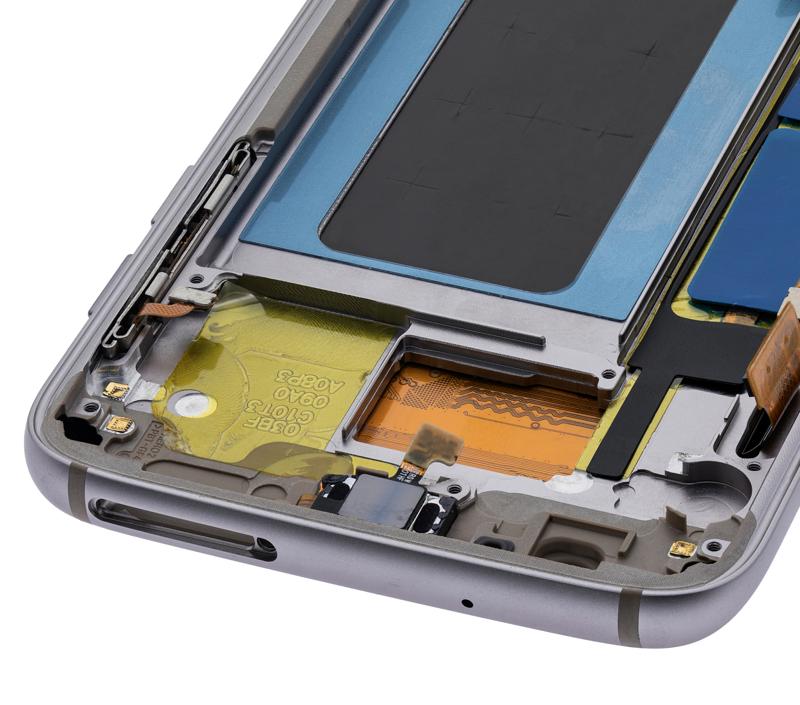 Pantalla OLED con marco para Samsung Galaxy S7 Edge (G935F) (Reacondicionado) Oro Platino