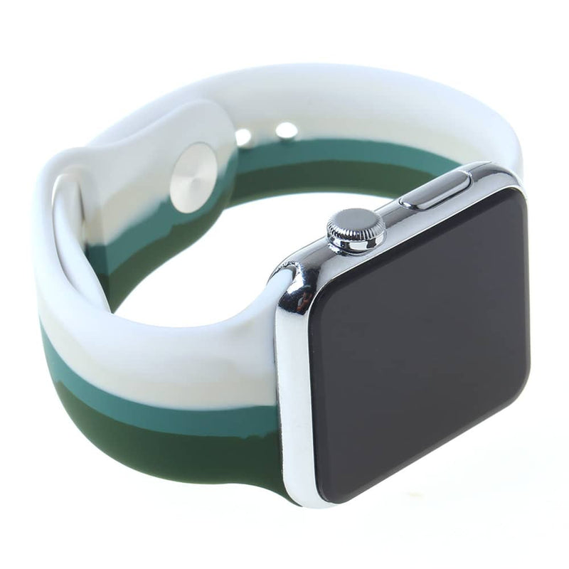 Encuentra la mejor banda de silicona y bumper case para tu iWatch 38mm con vidrio templado en Guatemala.