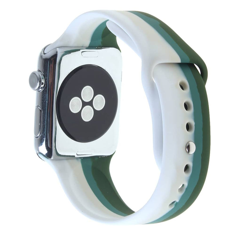 Encuentra la mejor banda de silicona y bumper case para tu iWatch 38mm con vidrio templado en Guatemala.