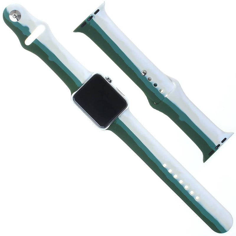 Encuentra la mejor banda de silicona y bumper case para tu iWatch 38mm con vidrio templado en Guatemala.