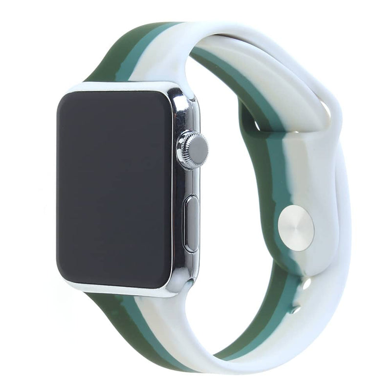 Encuentra la mejor banda de silicona y bumper case para tu iWatch 38mm con vidrio templado en Guatemala.