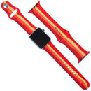 Encuentra en Guatemala el set de iWatch 38mm con banda de silicona arcoíris y protector con vidrio templado en SlowBack, mayoristas de accesorios y bumper cases.
