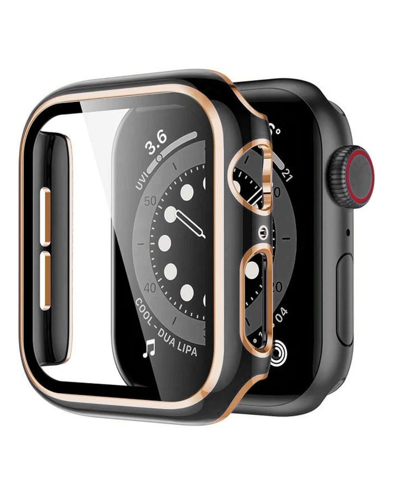 Funda iWatch 41mm Hard PC Bumper Negro & ROSE GOLD
