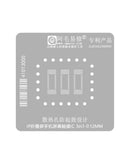Kit de reballing BGA magnético 3 en 1 Amaoe para IC de pantalla táctil de iPhone, con plantilla de 0.12mm. Herramienta esencial para reparación de componentes celulares y BajoPPLCD.