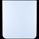 Tapa trasera inferior original blanca para Samsung Galaxy Z Flip 7 FE 5G (SM-F761B), repuesto de cristal.