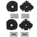 Set de 4 gomas conductivas para botones D-pad izquierda y derecha de PSP 1000, repuesto para reparación.