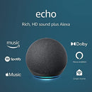 Amazon Echo (4th Gen) - Smart  Home Hub with Alexa - Charcoal