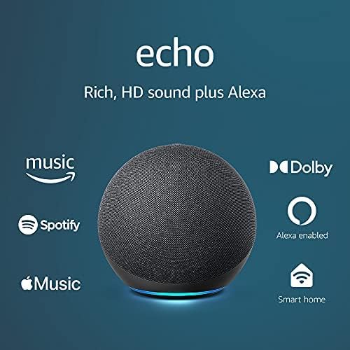 Amazon Echo (4th Gen) - Smart  Home Hub with Alexa - Charcoal