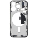 Carcasa media con puerto de carga con cable flex y piezas pequenas iPhone 15 Pro (US Version) (White Titanium)