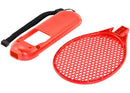 Dos raquetas de tenis rojas para Nintendo Switch Joy-Con, accesorio ideal para Mario Tennis Aces.