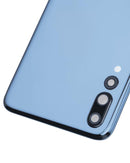 Tapa trasera de vidrio Midnight Blue para Huawei P20 Pro con lente de cámara, repuesto para reparación.