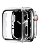 Funda bumper dura de PC brillante iWatch 42mm CLEAR & SILVER
