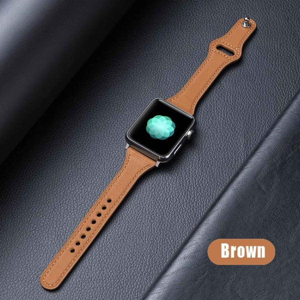 Encuentra la mejor correa de cuero original para iWatch 42/44/45/49mm en Guatemala con SlowBack.