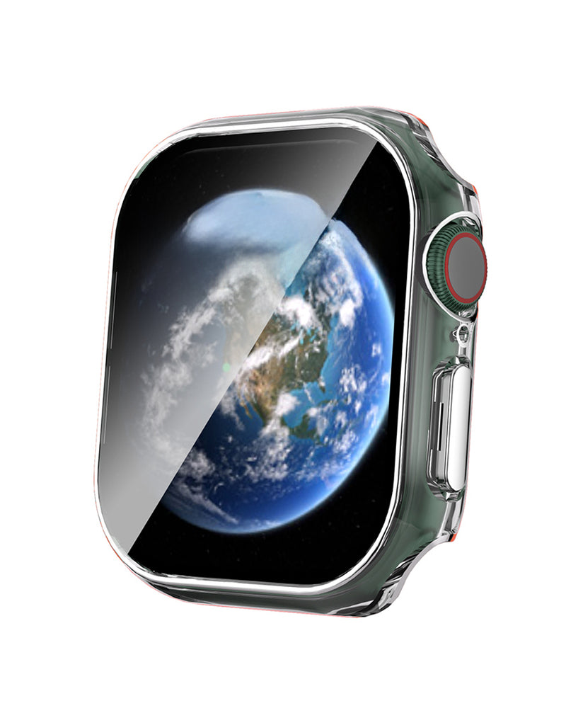 Protege tu iWatch 42mm con estilo en Guatemala con esta funda bumper brillante en clear y silver.