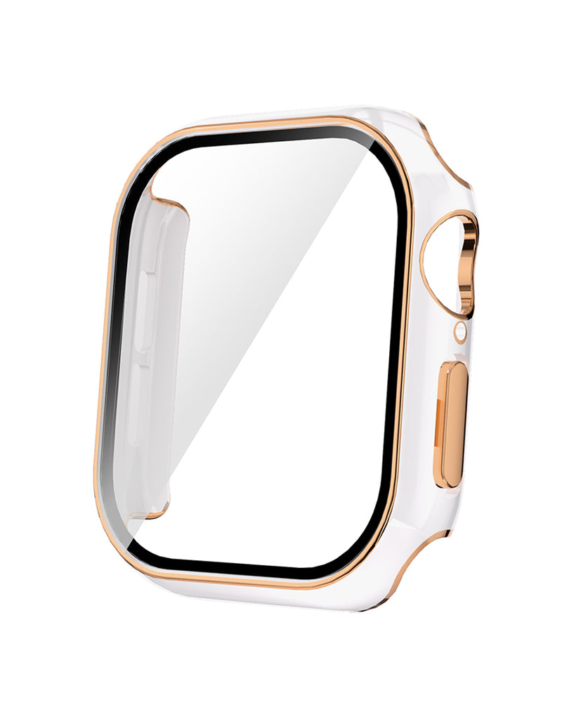 Protege tu iWatch 42mm con estilo en Guatemala en nuestro catálogo de fundas bumper en blanco y rose gold.