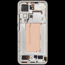 Pantalla OLED refurbish blanca con marco para Xiaomi 15. Repuesto de display LCD para reparación.