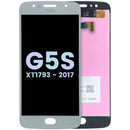 Pantalla original LCD Motorola Moto G5s XT1793 gris lunar, ideal para reparación de pantalla rota.