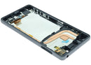 Pantalla LCD y digitalizador original Sony Xperia X F5121/F5122, color negro, con marco para reparación.