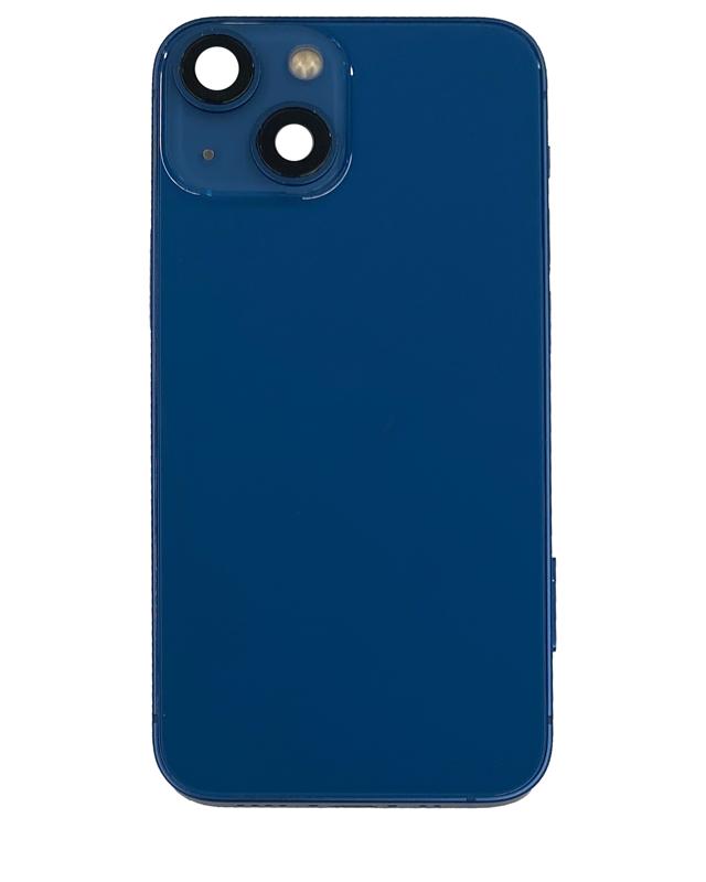 Tapa trasera para iPhone 13 Mini con componentes pequeños pre-instalados (Azul)