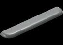 Tapa trasera superior plástica color hazel para Google Pixel 8, repuesto para reparación de carcasa.