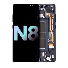 Pantalla OLED con Marco para Samsung Galaxy Note 8 (Empaque de Servicio) (Negro Noche)