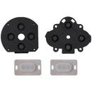 Set de 4 gomas conductivas para botones D-pad izquierda y derecha de PSP 1000, repuesto para reparación.