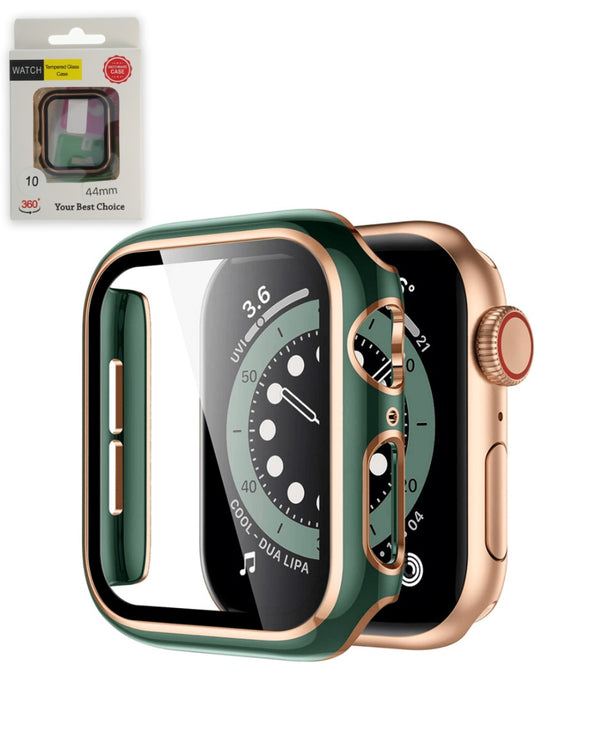 Protector bumper resistente para iWatch 44mm de PC duro, ideal para mantener tu smartwatch protegido en Guatemala.