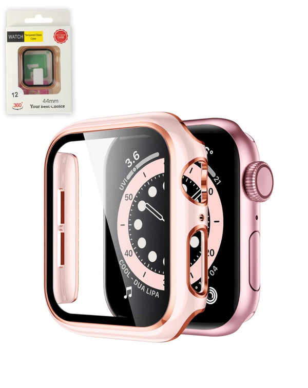 Encuentra la funda bumper brillante de hard PC para iWatch 44mm en Guatemala al mejor precio.
