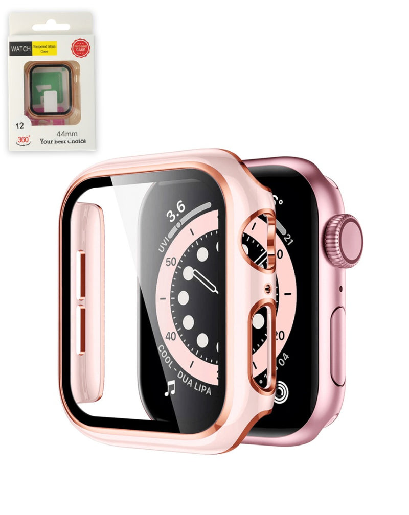 Encuentra la funda bumper brillante de hard PC para iWatch 44mm en Guatemala al mejor precio.