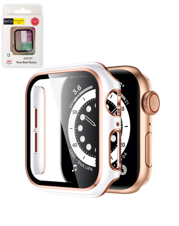 Protege tu iWatch 44mm con este case bumper de PC duro y brillante en Guatemala.