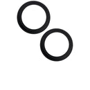 Anillo embellecedor para camara trasera iPhone 15 / 15 Plus (Negro) (Set de 2 piezas)