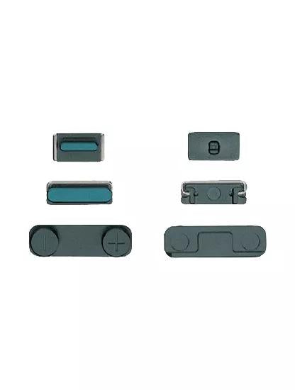 Encuentra el mejor conjunto de botones duros para iPhone 5 en Guatemala al mejor precio, ideal para reparaciones en talleres y mayoristas de partes de iPhone.
