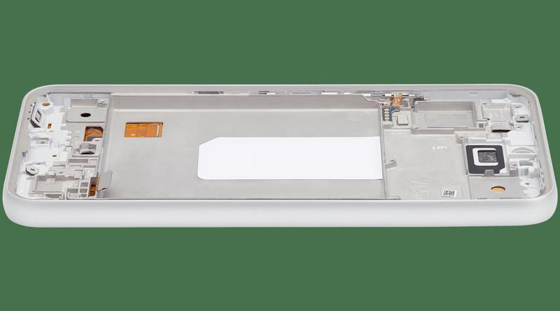 Reparación de pantalla OLED con marco de Samsung Galaxy A54 5G en Guatemala.
