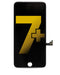 Pantalla LCD para iPhone 7 Plus con placa de acero (Negro) (Toshiba Original)