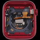 Chasis Apple Watch Series 7 45mm celular aluminio rojo usado, modelo A2474, repuesto para reparación.