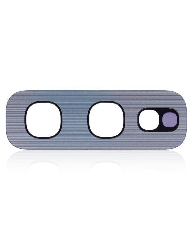Lente de camara trasera (solo vidrio) con adhesivo para Samsung Galaxy S10E (Plata)