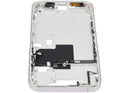Marco medio blanco titanio para iPhone 16 Pro Max A2894/A3088, con botones y chasis de repuesto.