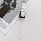 Correa de silicona trenzada para iWatch en Guatemala, color rosa claro, disponible en tamaños 38/40/41mm.