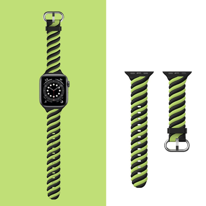 Encuentra la mejor banda de silicona trenzada para iWatch (38/40/41mm) en Guatemala con nuestra amplia selección de colores, disponibles en SlowBack.