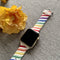 Encuentra la mejor banda de silicona trenzada en colores variados para tu iWatch en Guatemala, disponibles en diferentes tamaños.