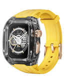 Protege tu iWatch (44mm / 45mm) con una banda protectora transparente amarilla en Guatemala.